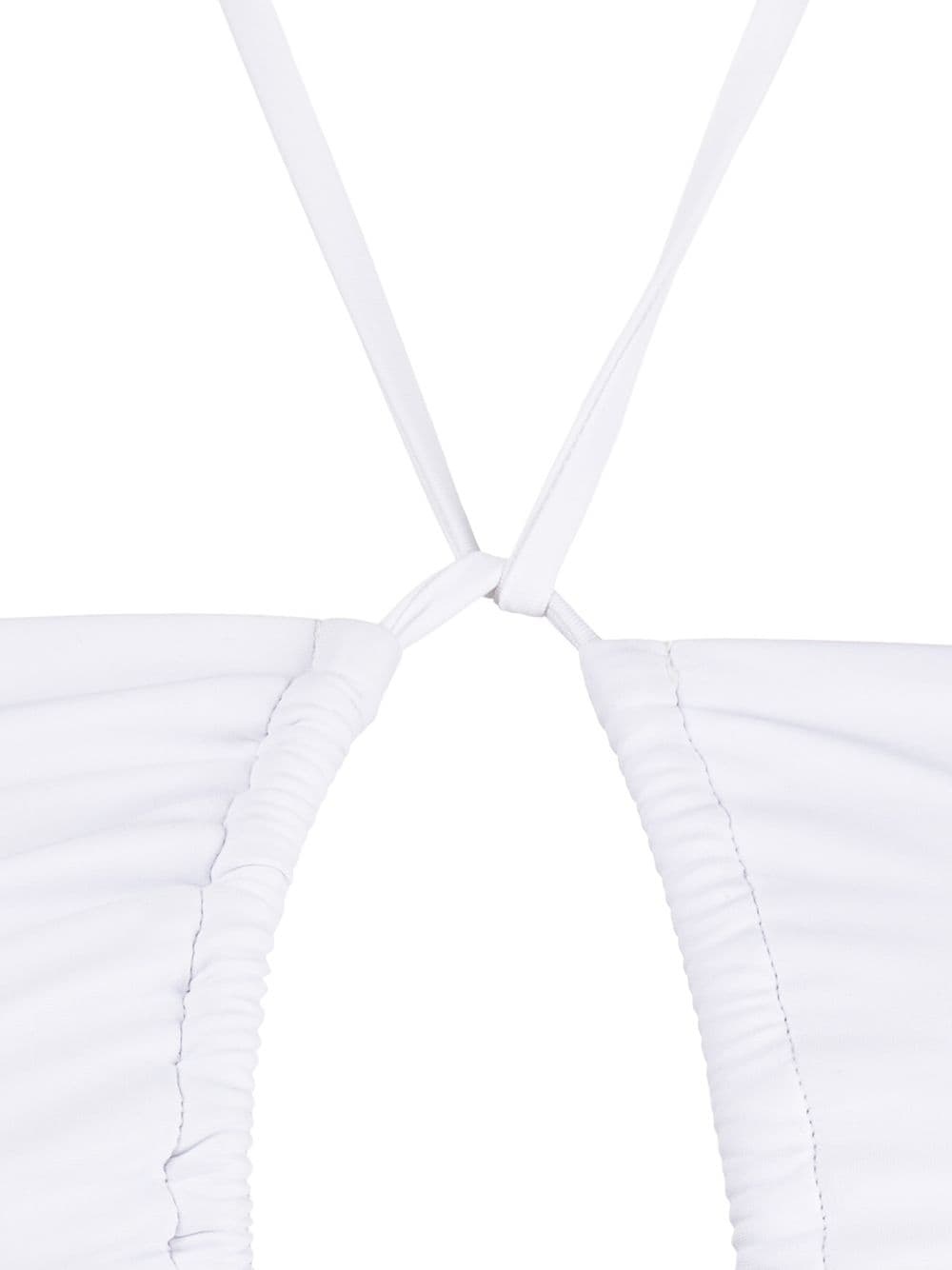 bandeau-style rear-tie swimsuit - 3