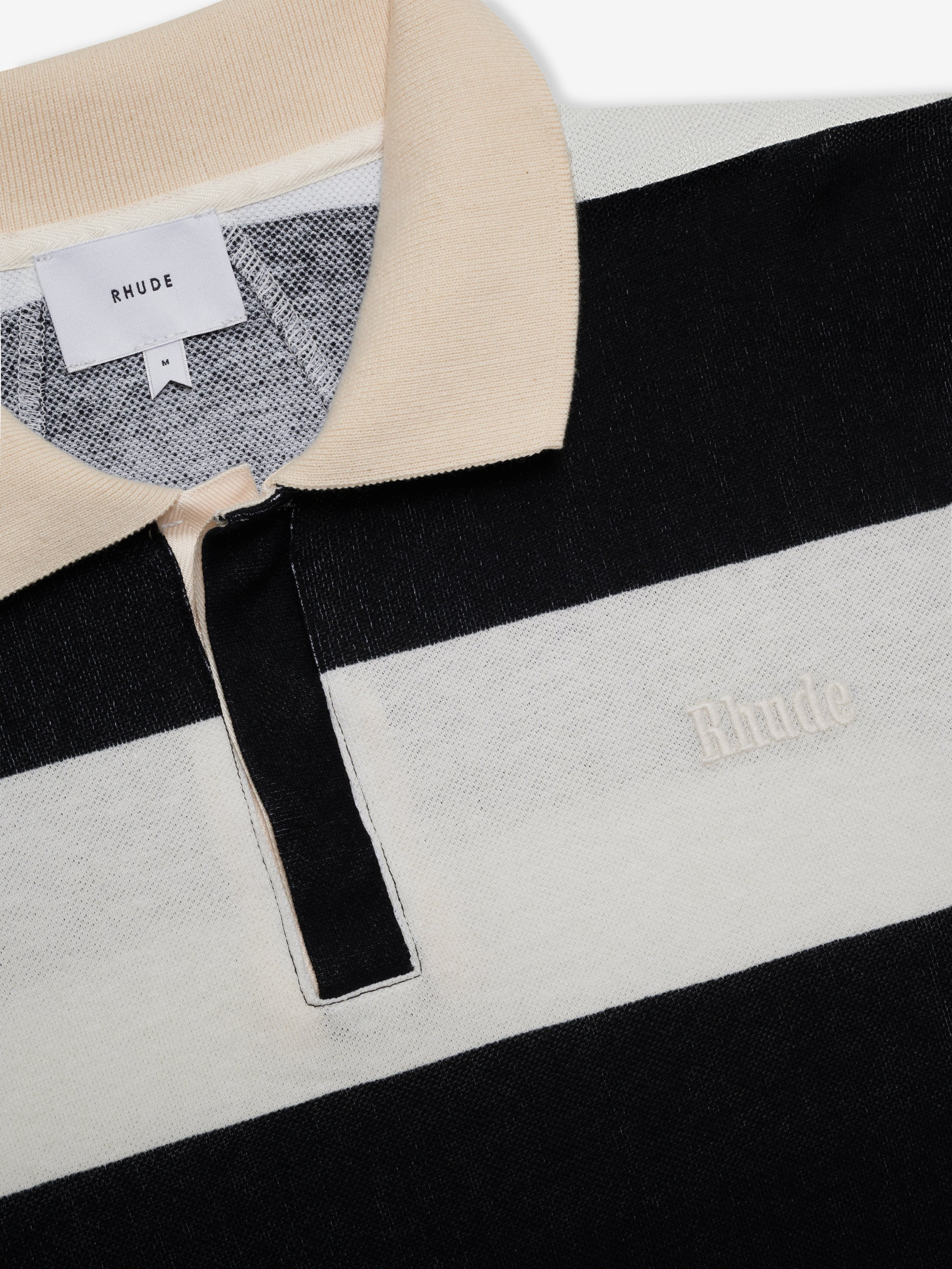 STRIPED PIQUE POLO - 3