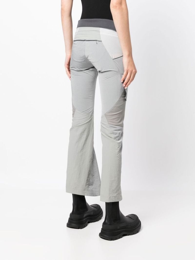 contrasting paneled cropped trousers - 4