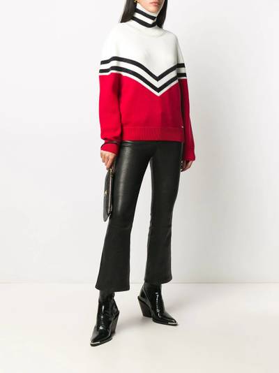 DSQUARED2 colour block roll neck jumper outlook