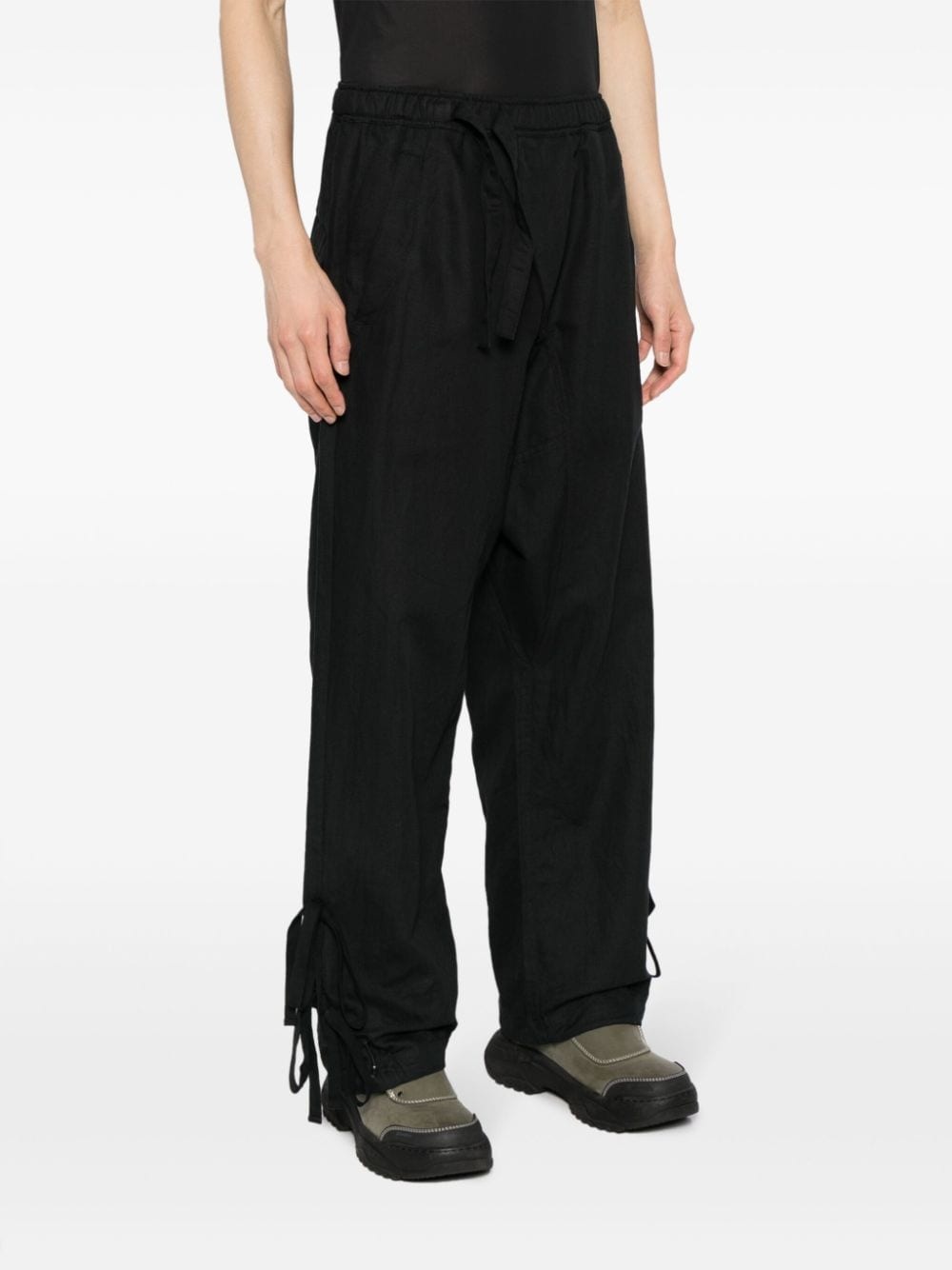 Shinobi organic-cotton blend track pants - 3