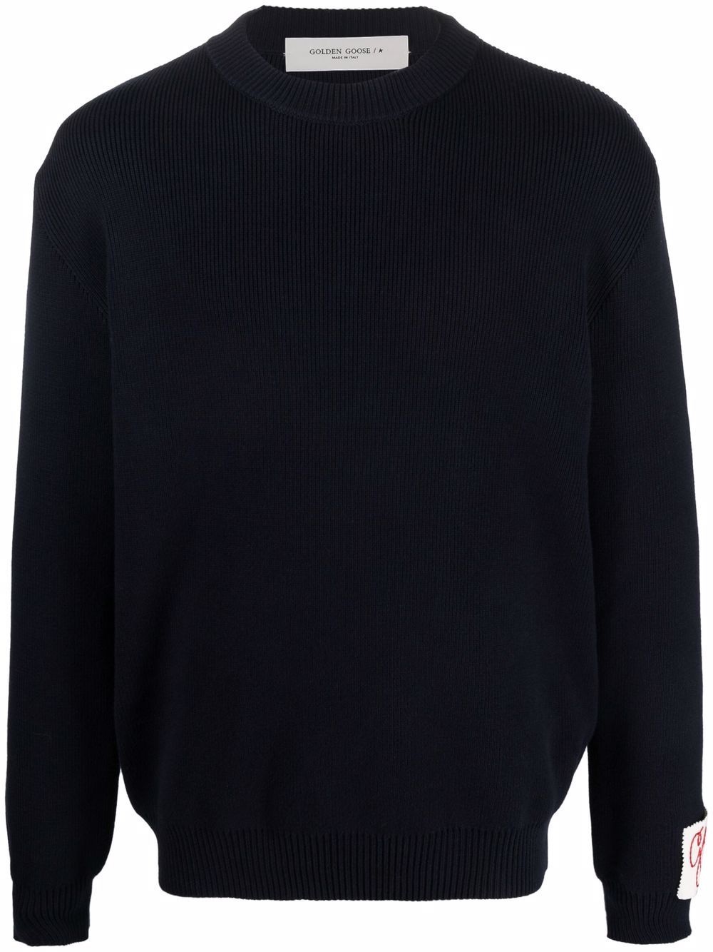 ribbed-knit crew-neck jumper - 1