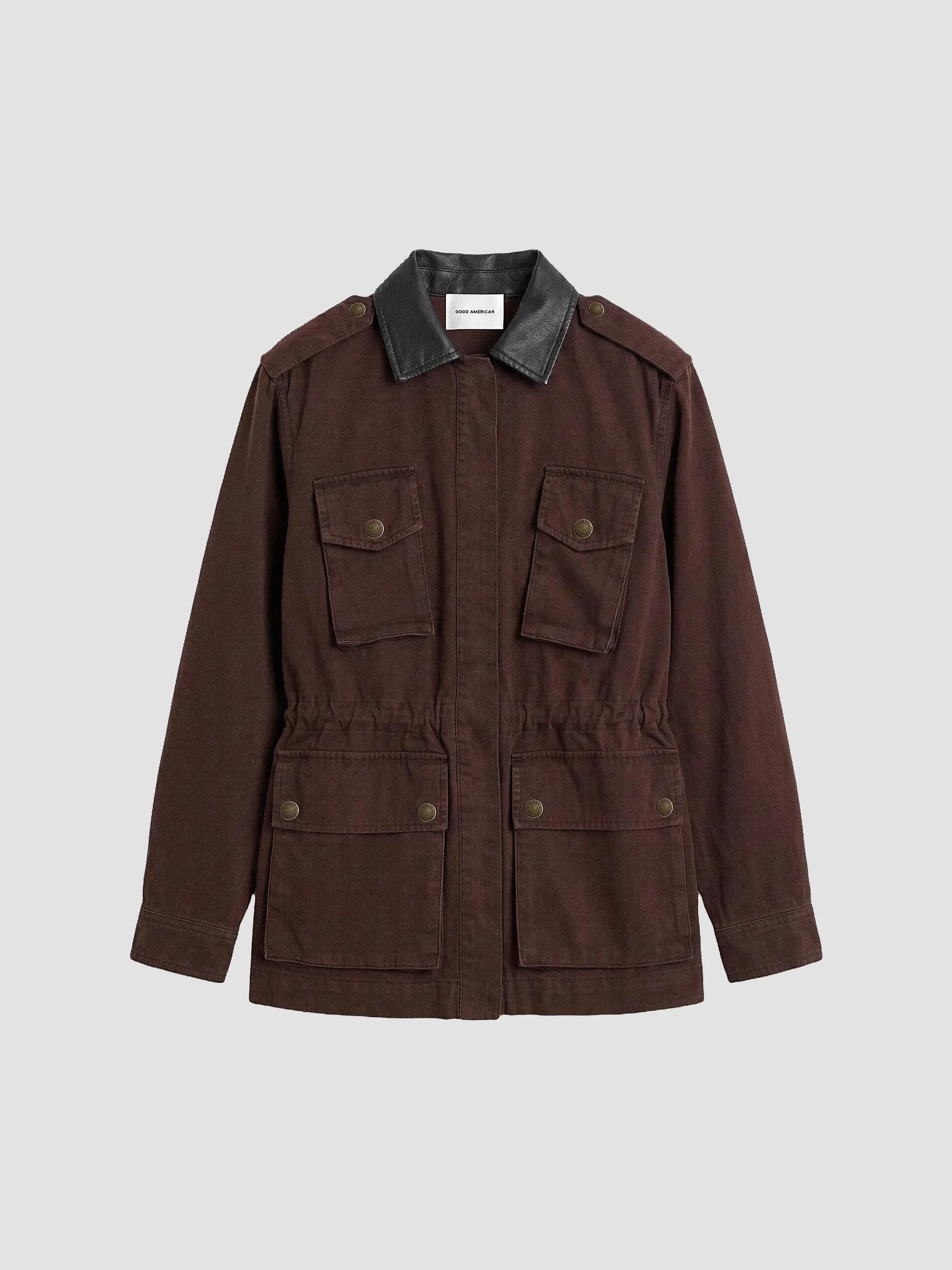 Women's Field Utility Cotton Jacket - Espresso - 1