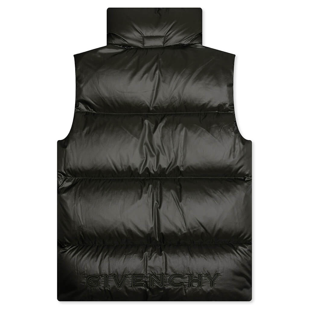 GIVENCHY SLEEVELESS PUFFER W/ FRONT POCKETS - MILITARY GREEN - 2