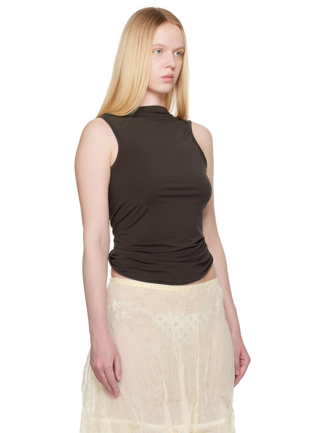 Brown Duli Tank Top - 2