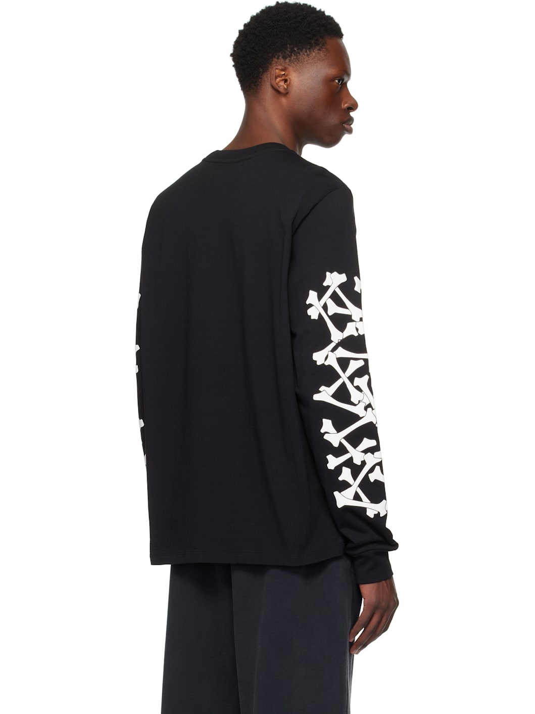 Black Bones Stacked Long Sleeve T-shirt - 3