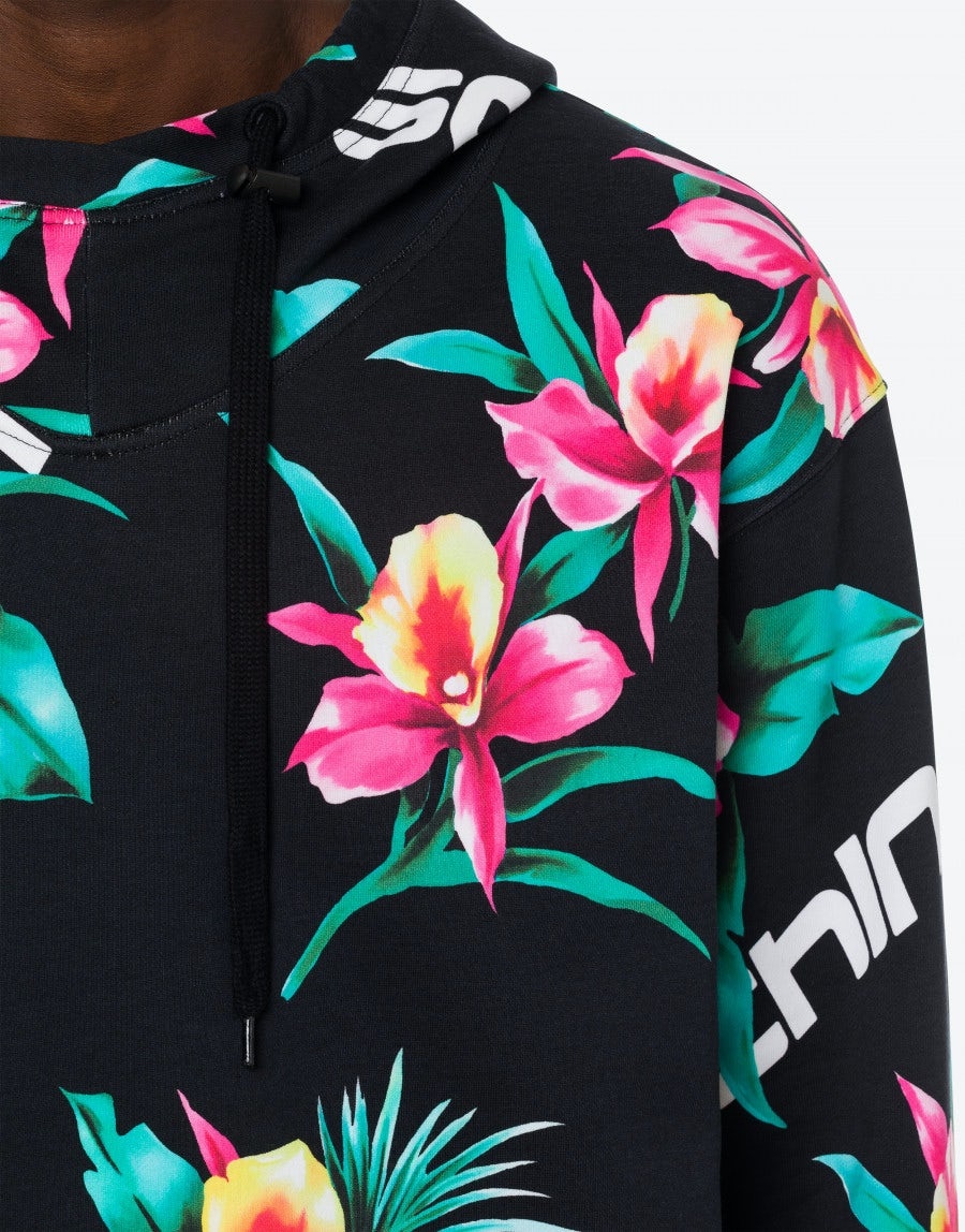 HIBISCUS PRINT HOODIE - 4