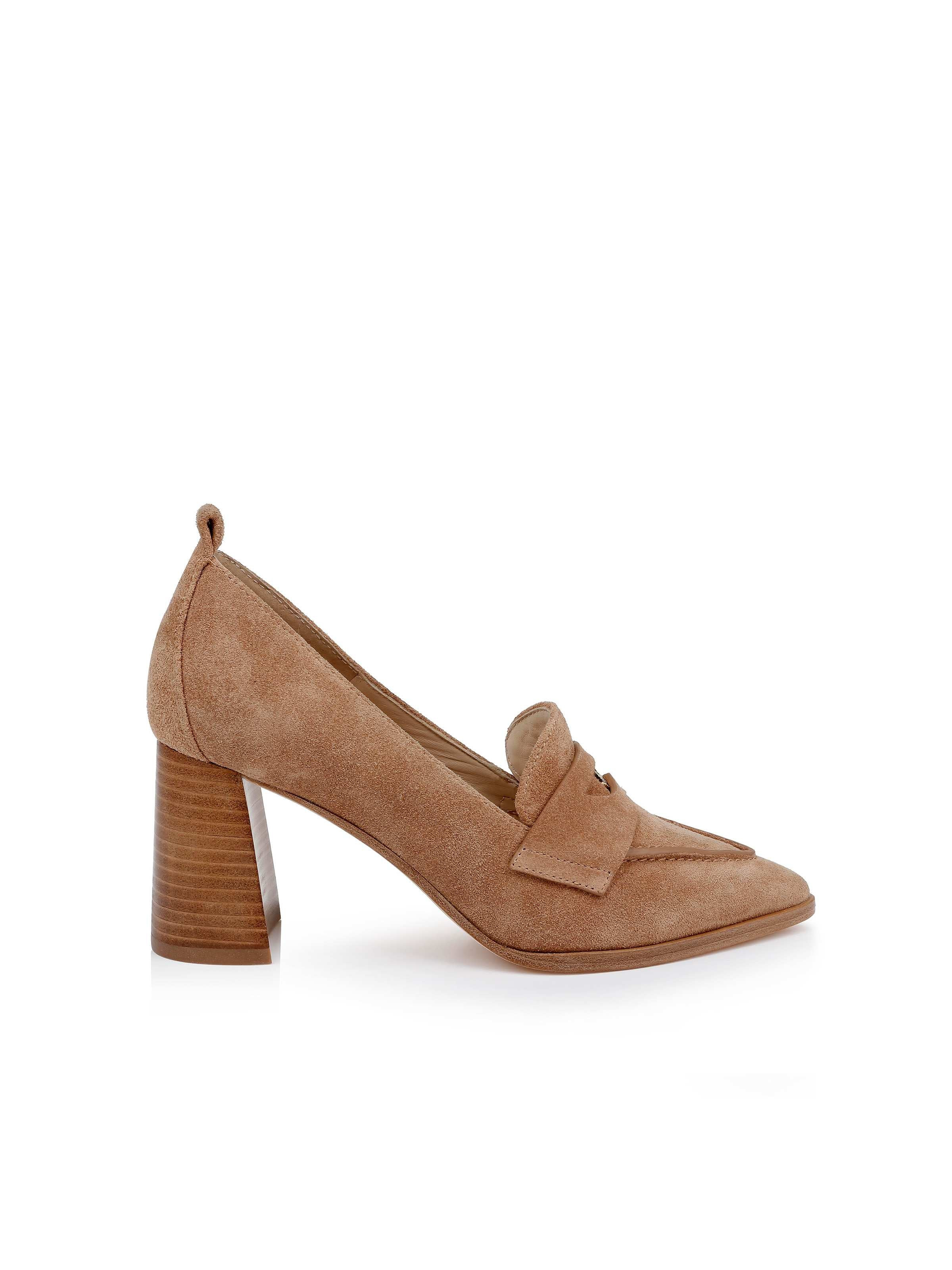 Mallory Suede Block-Heel Loafer - 4