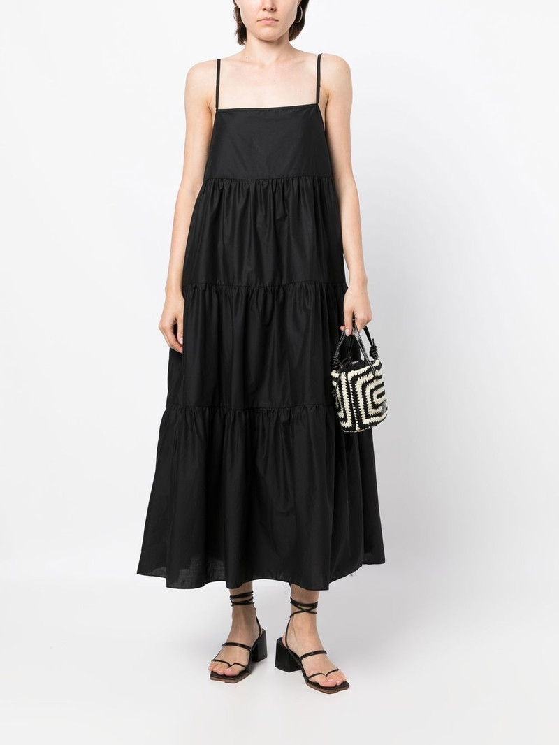 MATTEAU tiered-design midi dress outlook