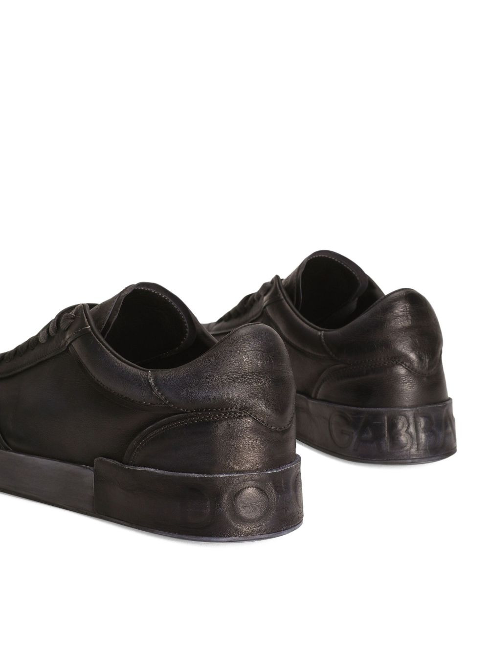 Portofino leather lace-up sneakers - 3
