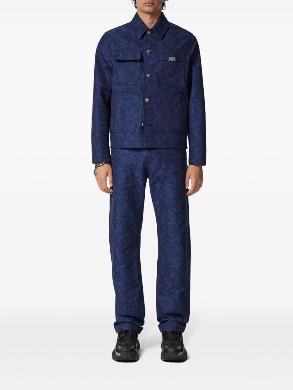 baroque-pattern trousers - 2
