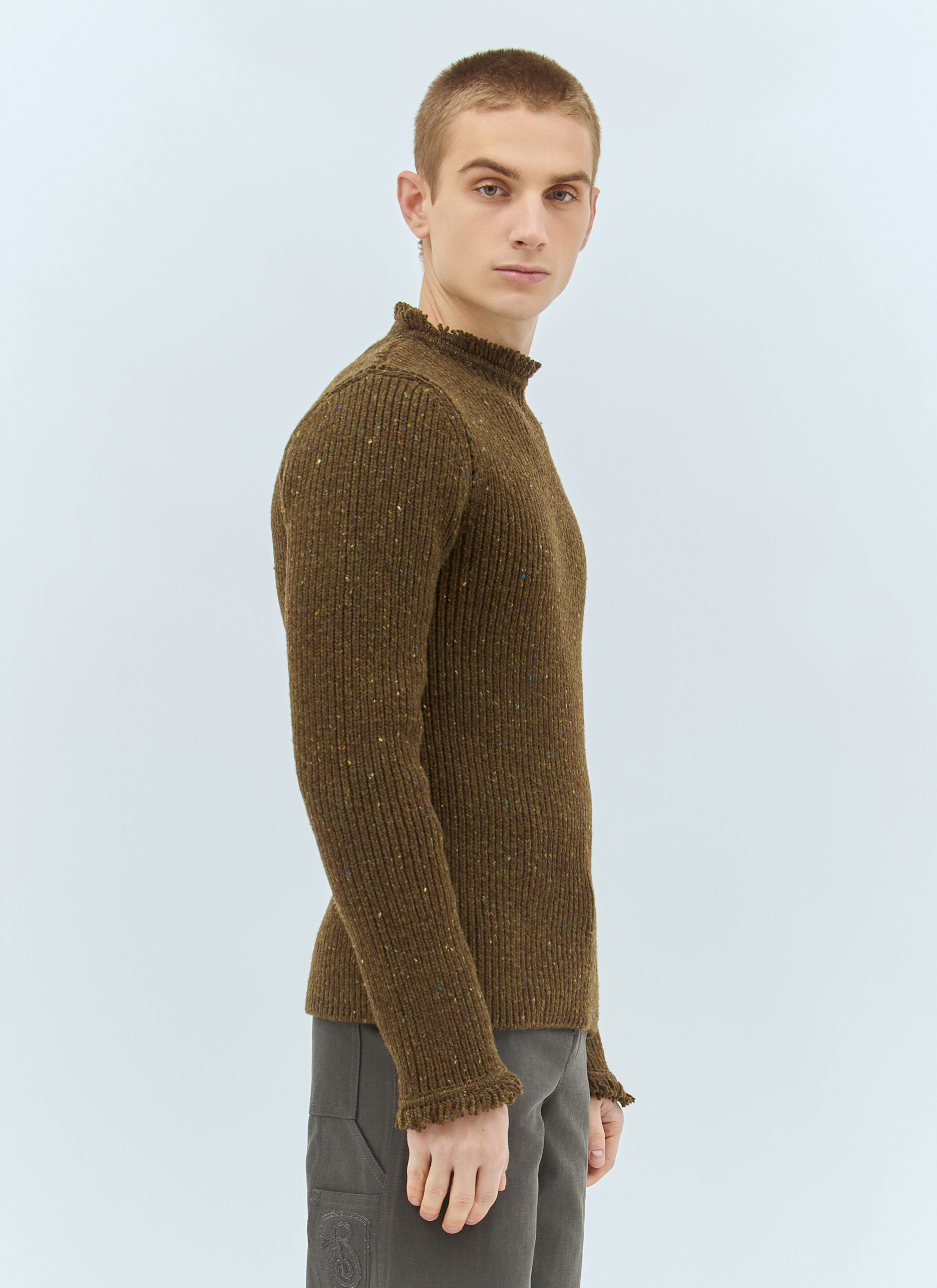 Fringed Wool Sweater - 4