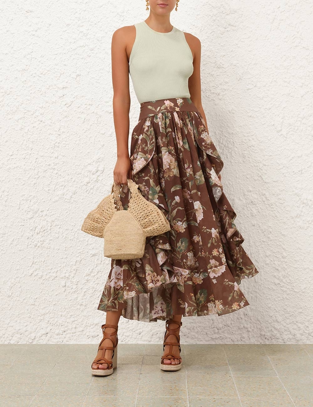ACACIA RUFFLE MAXI SKIRT - 7