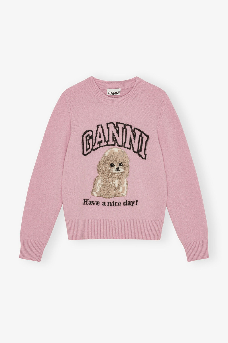 PINK POODLE SWEATER 1