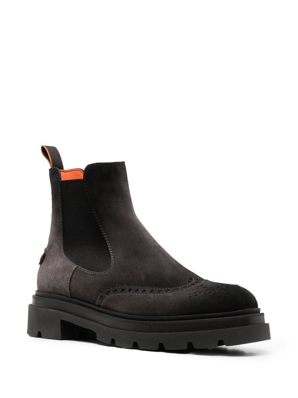 side elasticated-panel ankle boots - 2