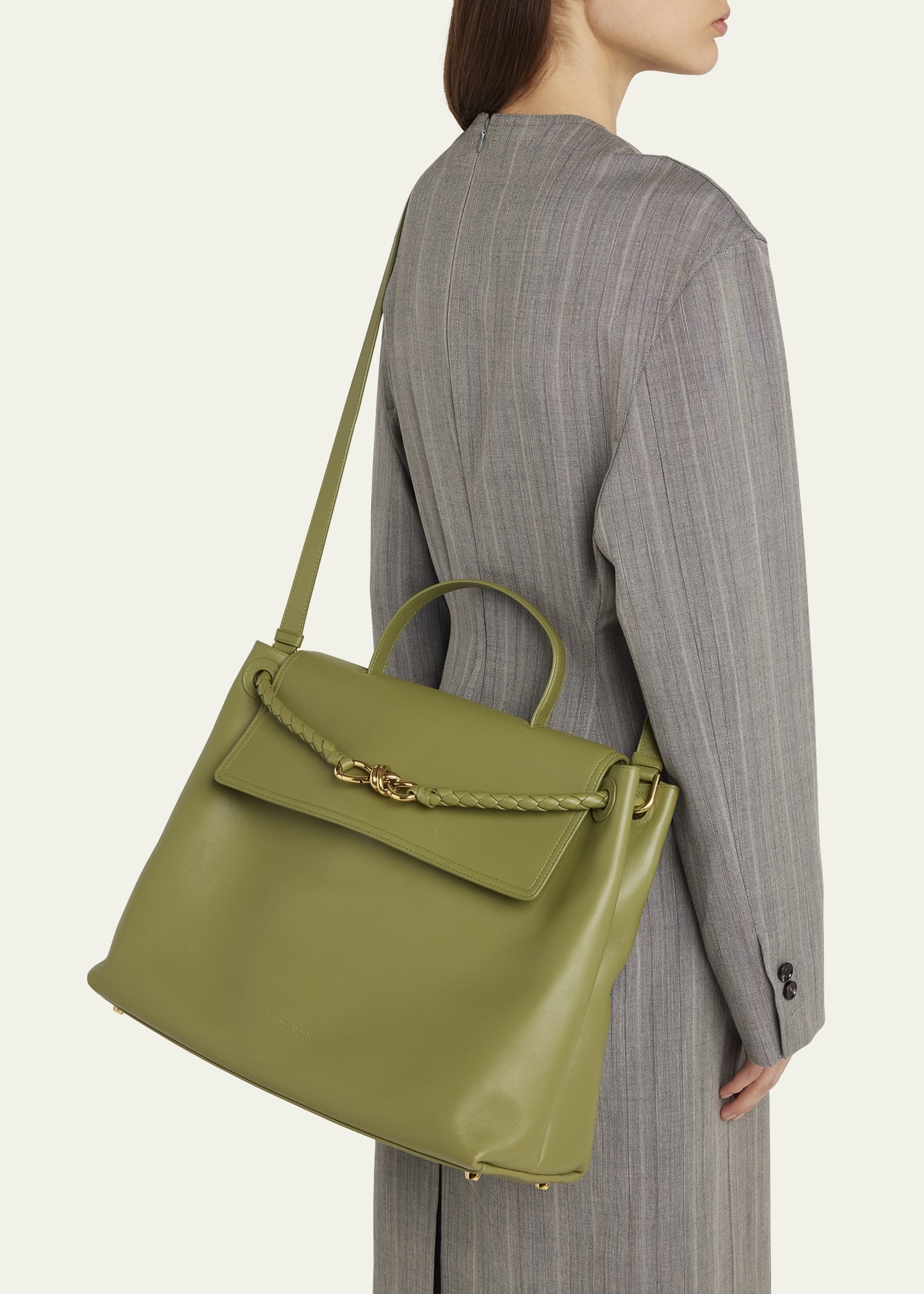 Andiamo Large Leather Top-Handle Bag - 2