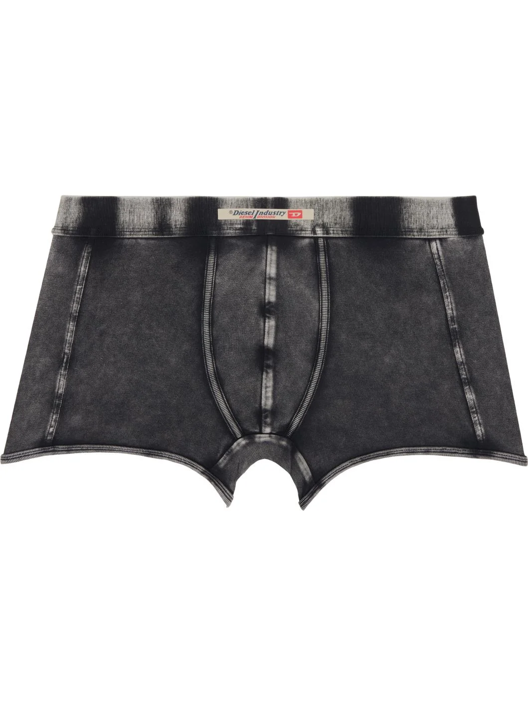 Black Denim-Effect Boxer Briefs - 1