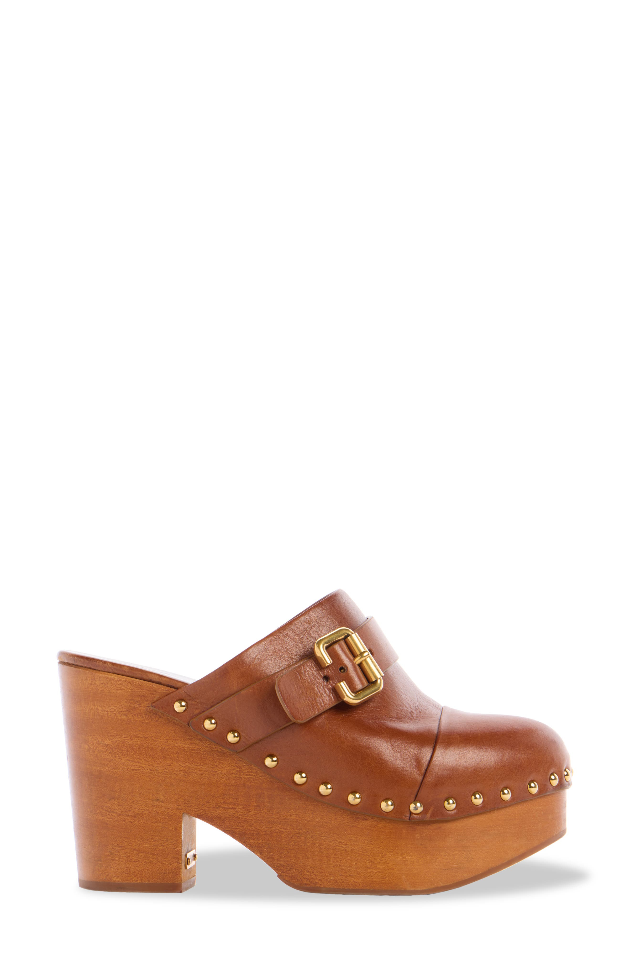 Chloé Jeanette Platform Clog in 27T Ginger Brown at Nordstrom - 3