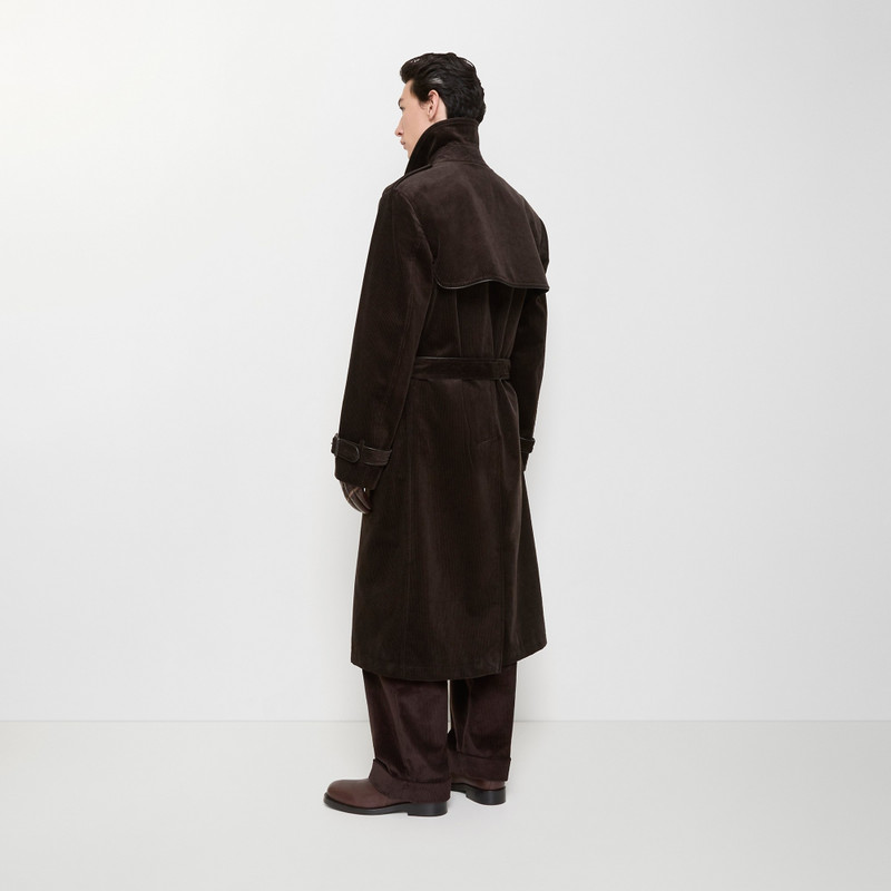 Long Corduroy Trench Coat 5