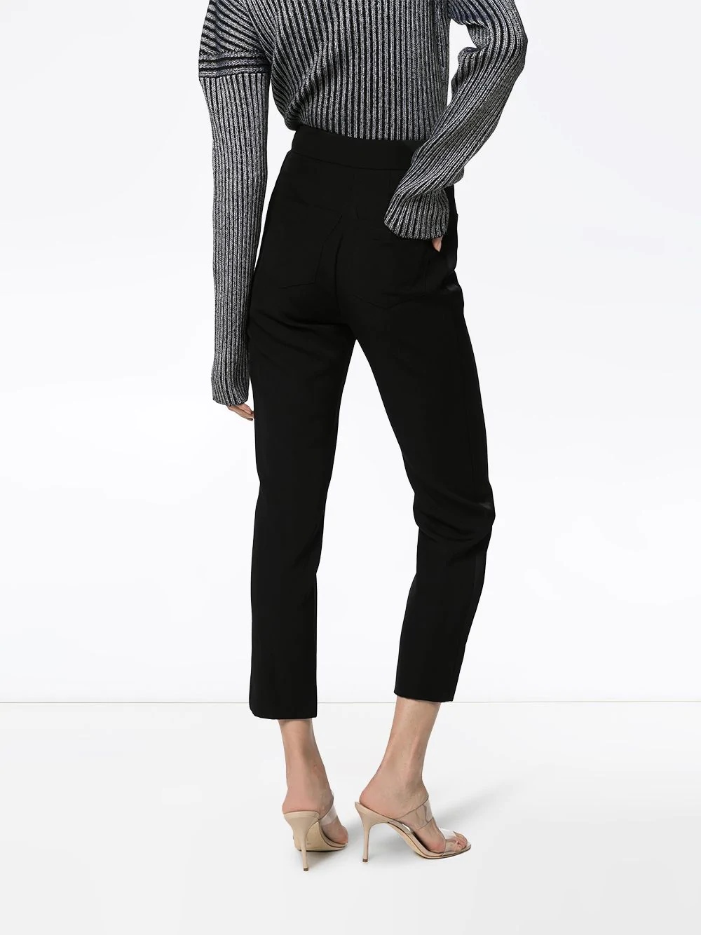 high-rise cropped trousers - 4