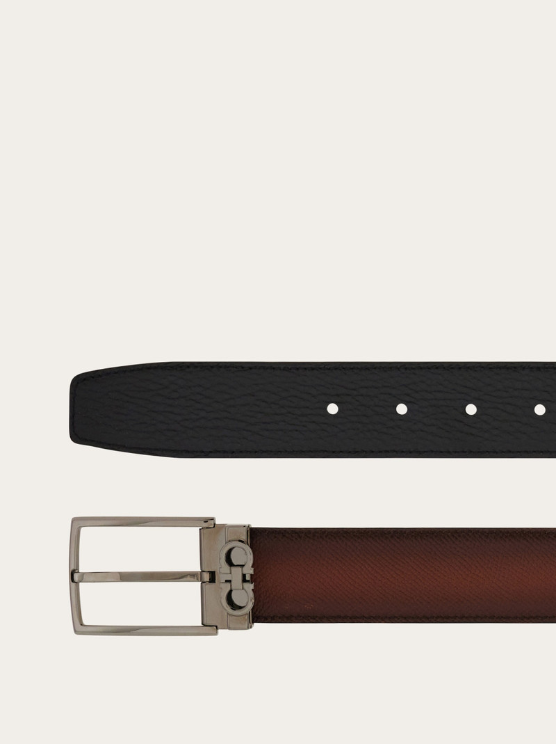 FERRAGAMO Reversible and adjustable Gancini belt outlook