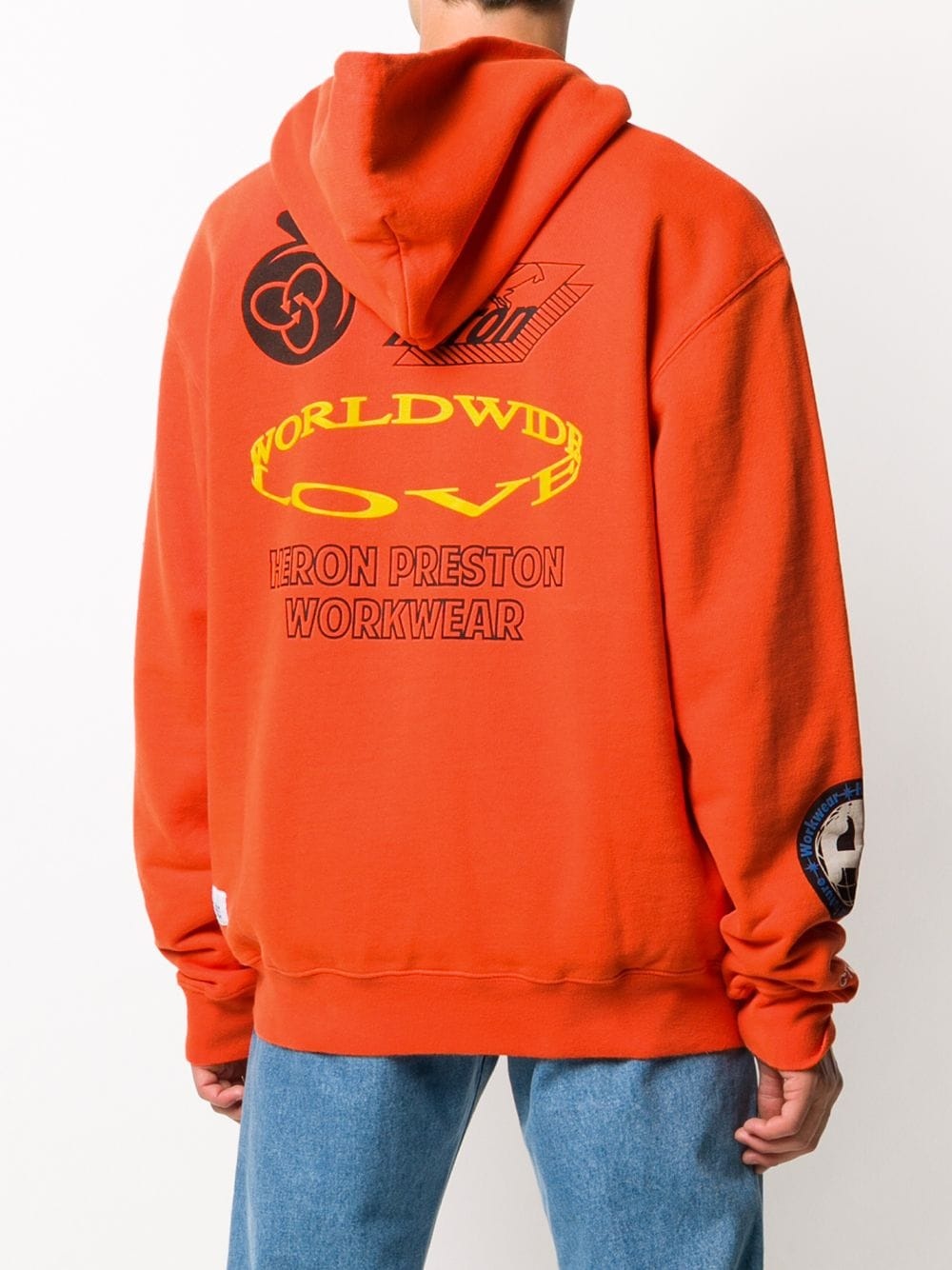 logo print hoodie  - 4