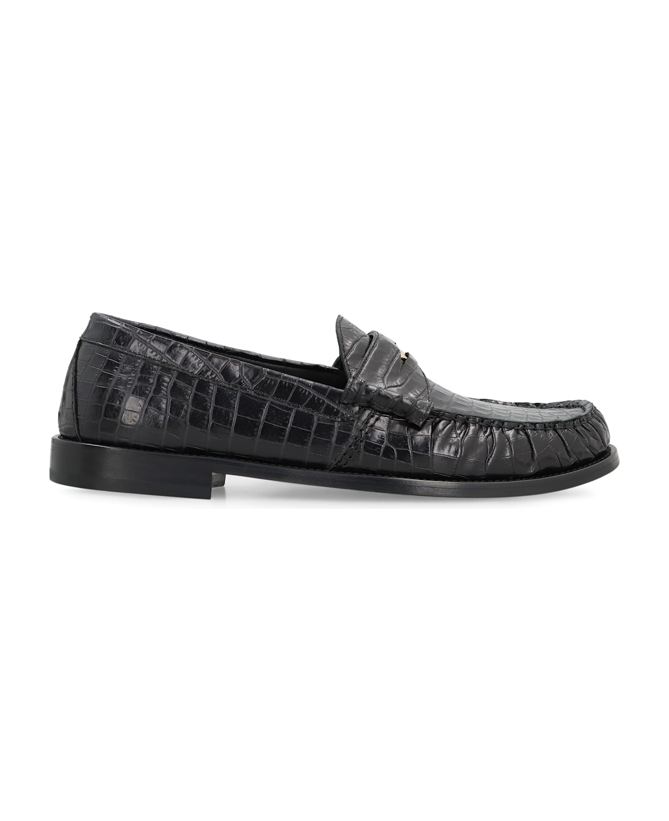 Printed Leather Loafers - 2