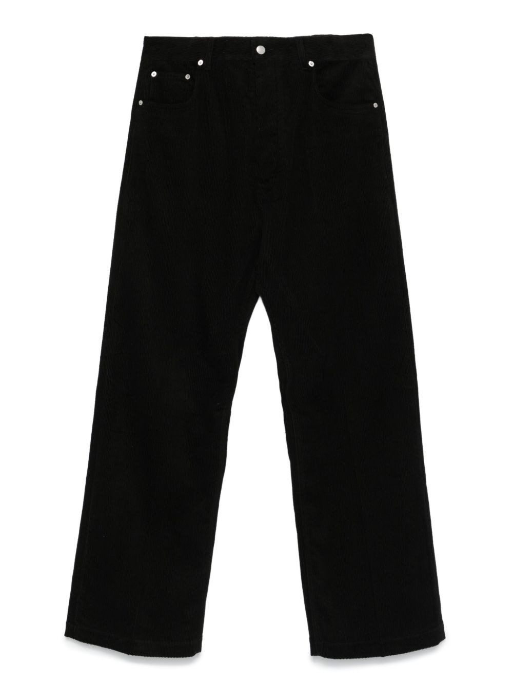 corduroy straight trousers - 1