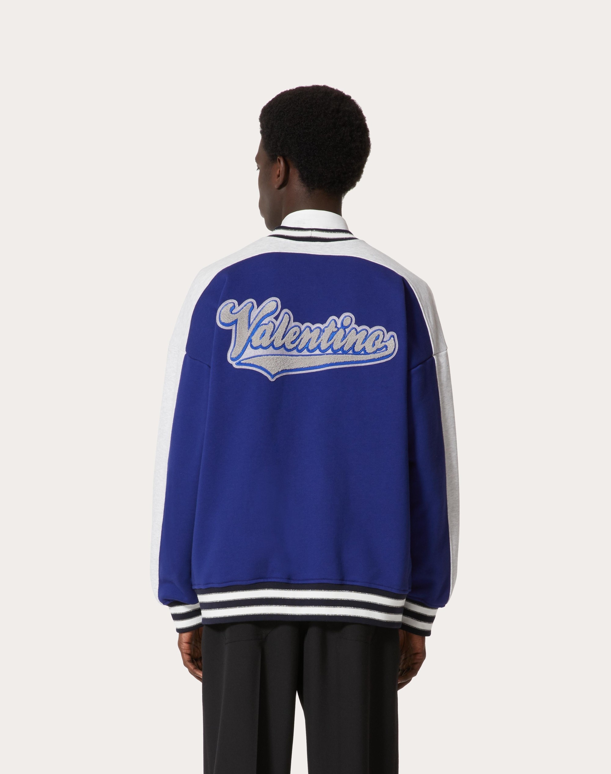 COTTON CARDIGAN WITH VALENTINO AND V CREW PATCHES - 4