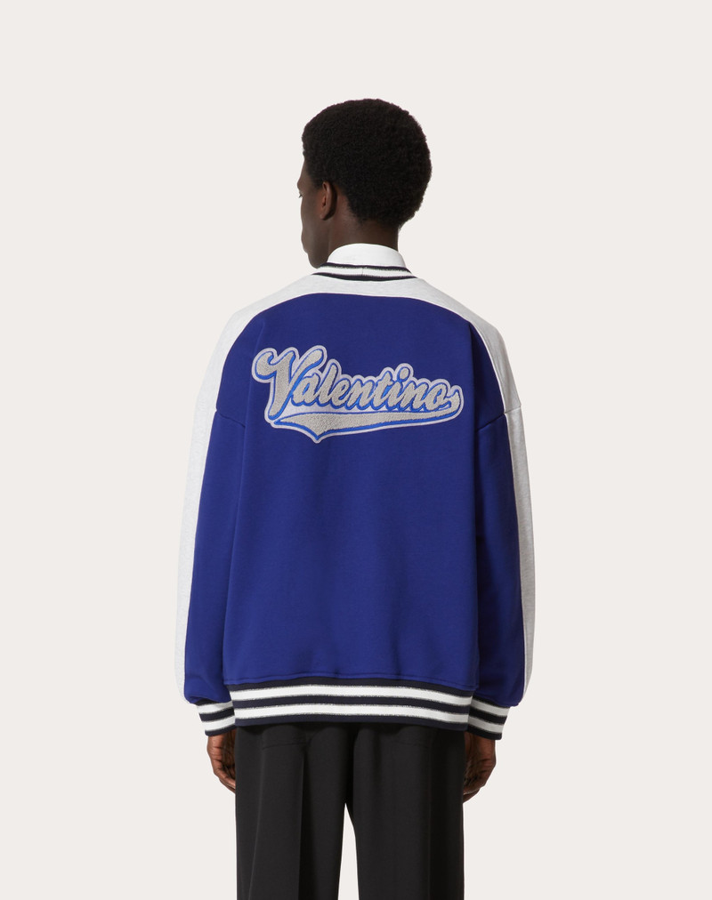 COTTON CARDIGAN WITH VALENTINO AND V CREW PATCHES 4