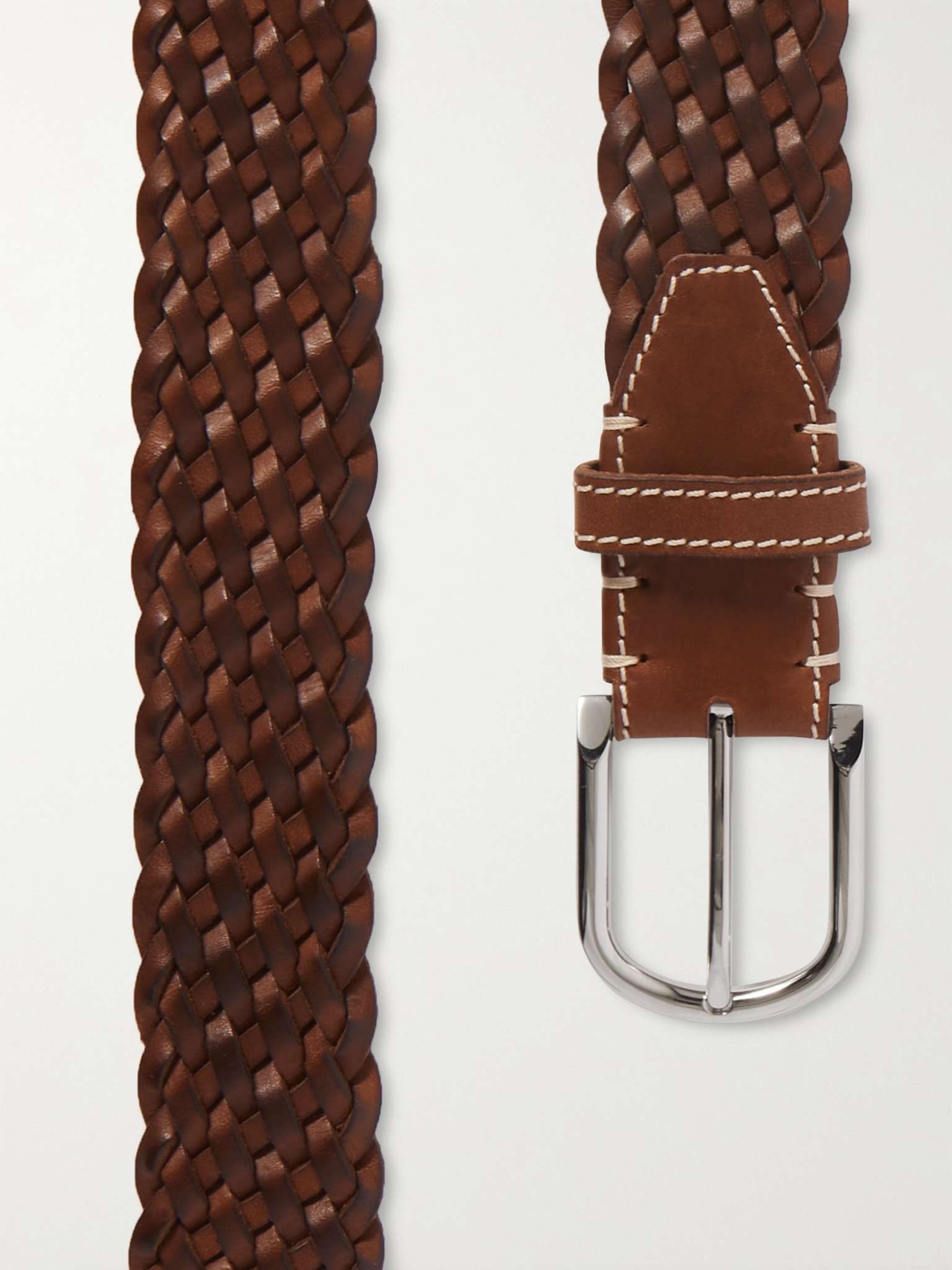 4cm Woven Leather Belt - 3