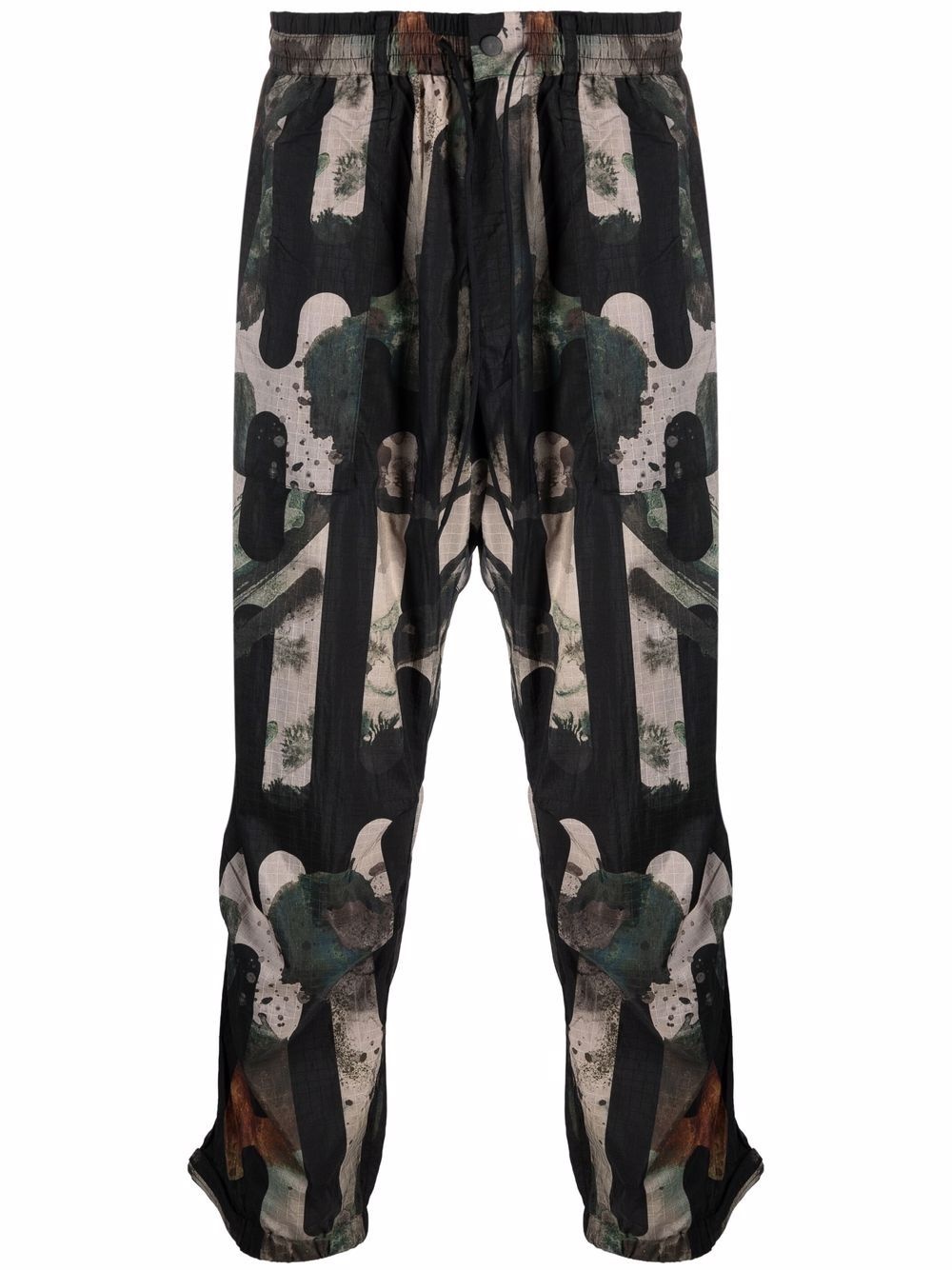 abstract-print track pants - 1