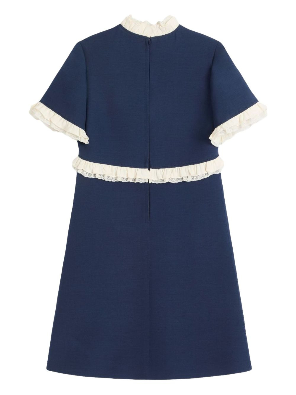 lace-trim mini dress - 2