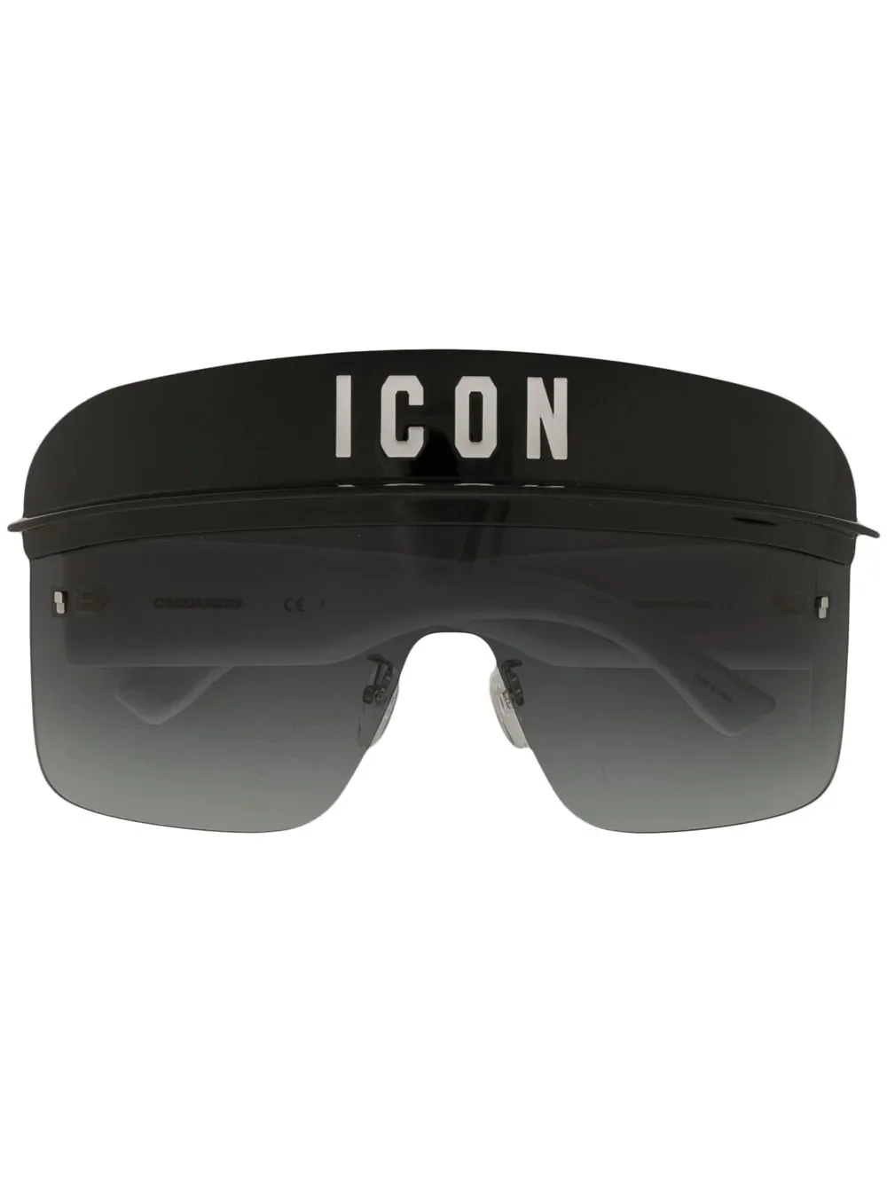 logo-print pilot-frame sunglasses - 1