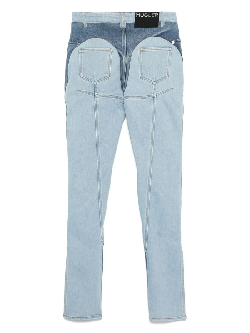 MUGLER bi-color skinny jeans outlook