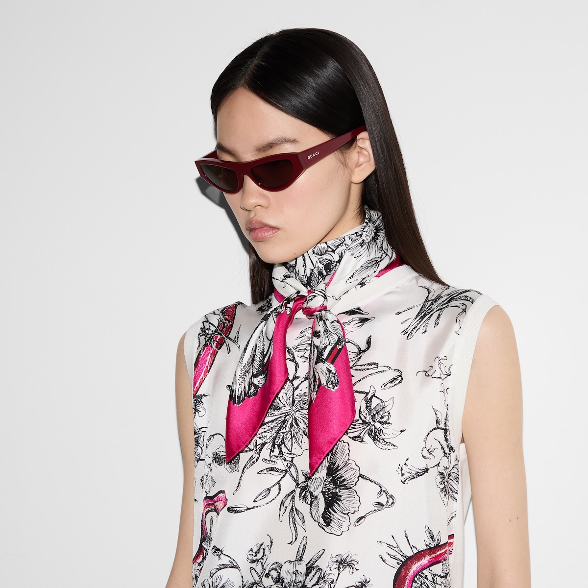 Printed silk carré - 3