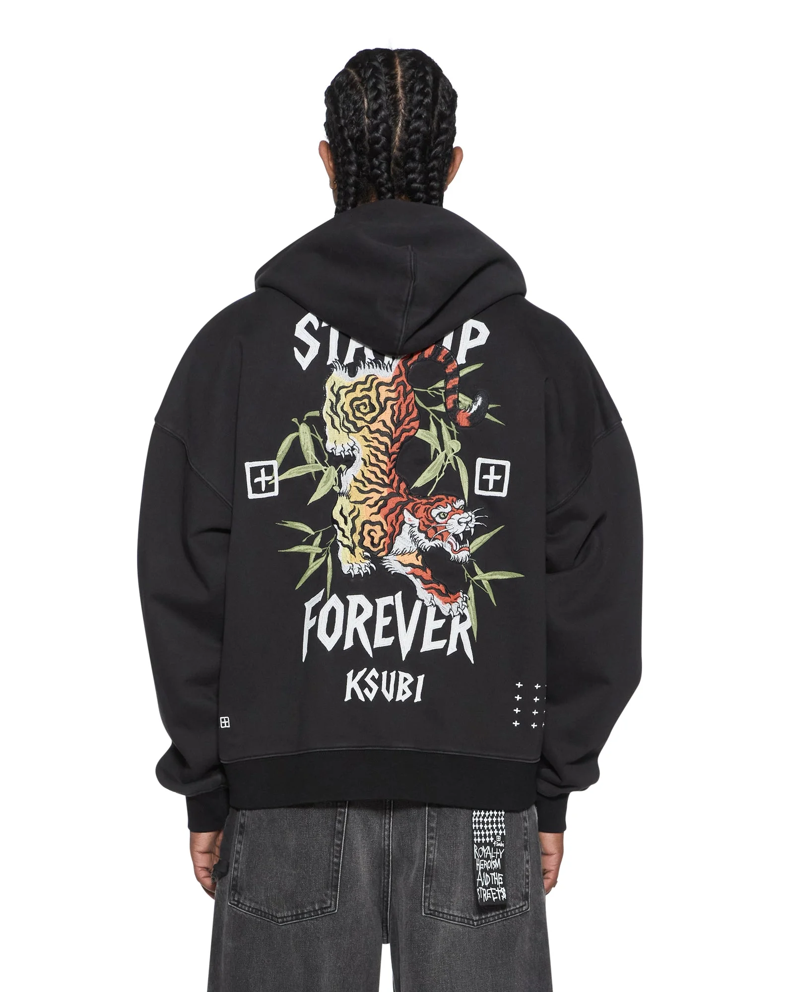 STAY UP EKCESS ZIP HOODIE FADED BLACK - 1
