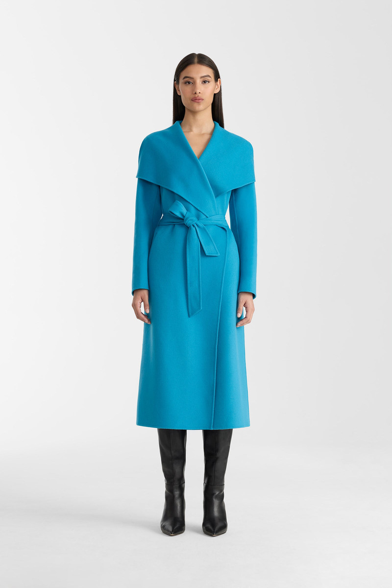 MAI Double-face wool wrap coat 4
