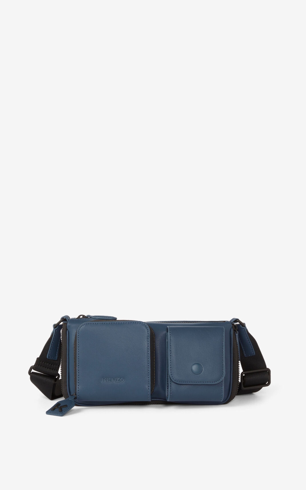 Small KENZO Kompact leather shoulder bag - 1