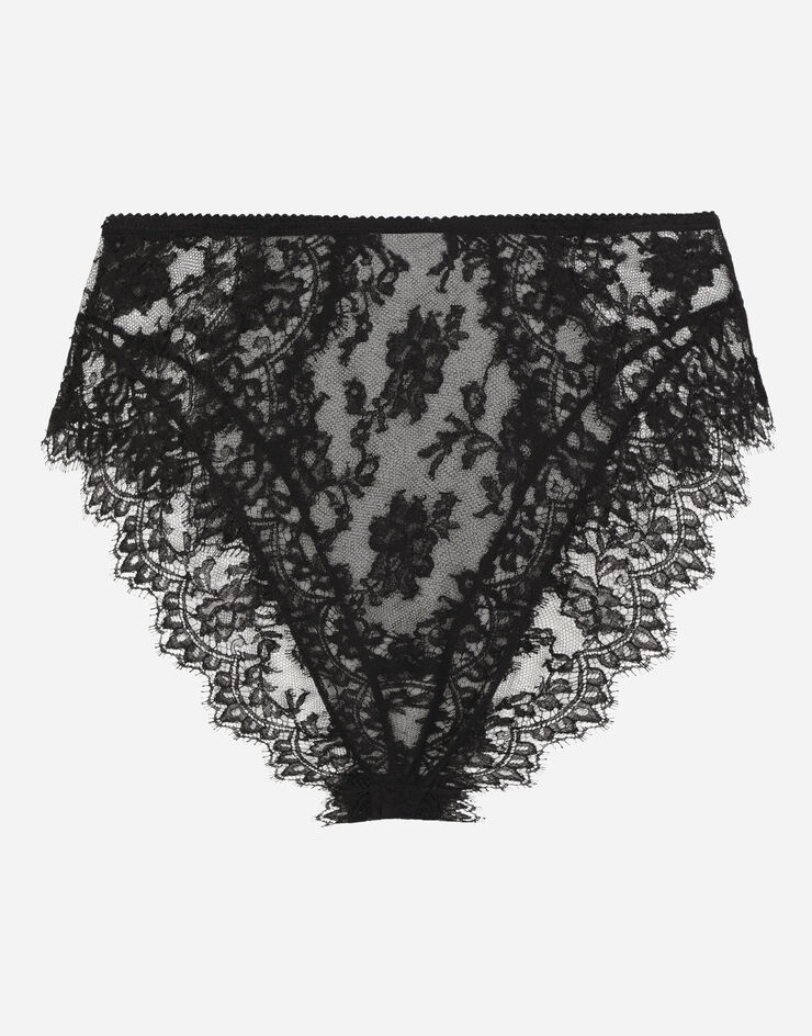 High-waisted lace briefs - 2
