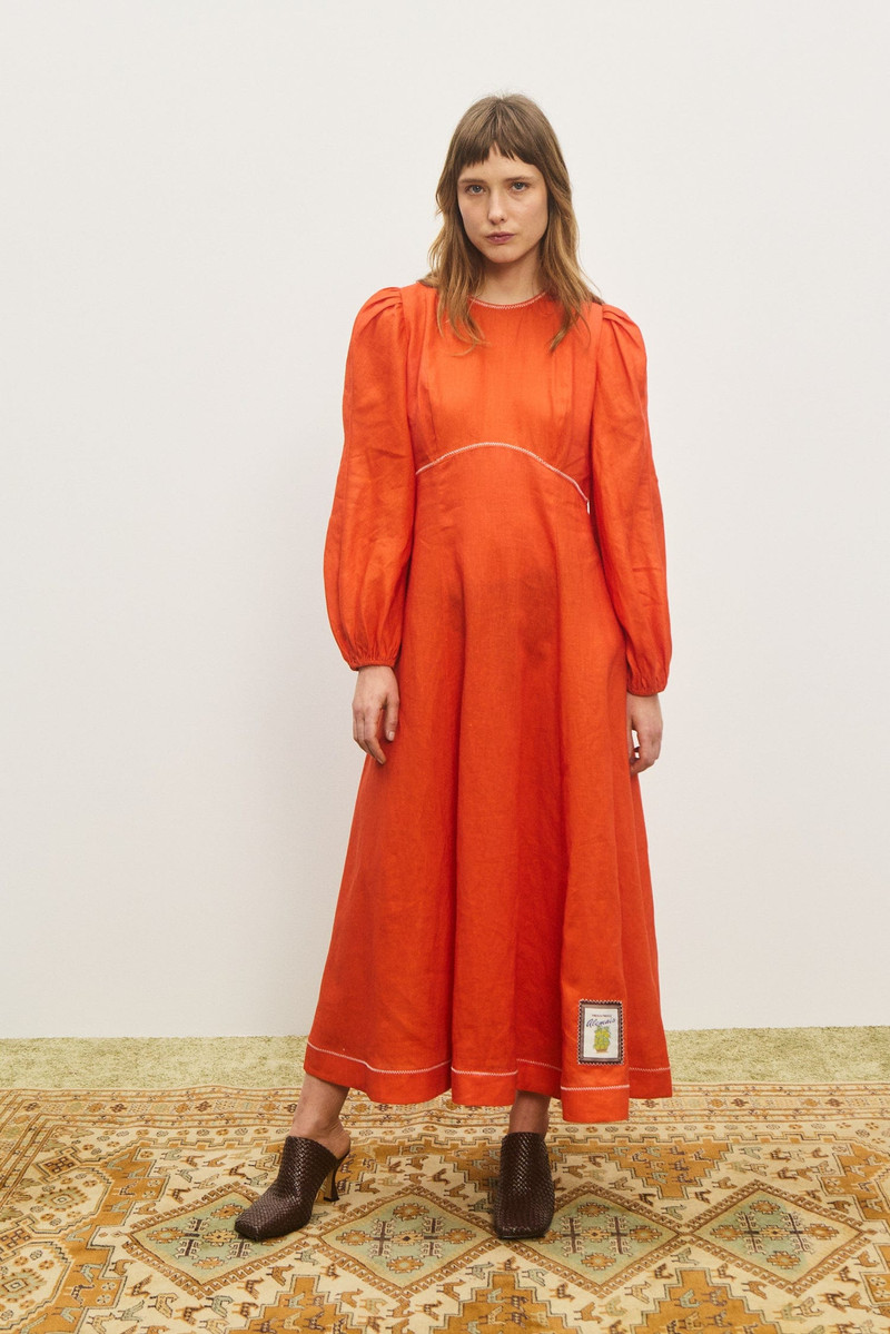 ALÉMAIS Contessa Long Sleeve Midi Dress outlook