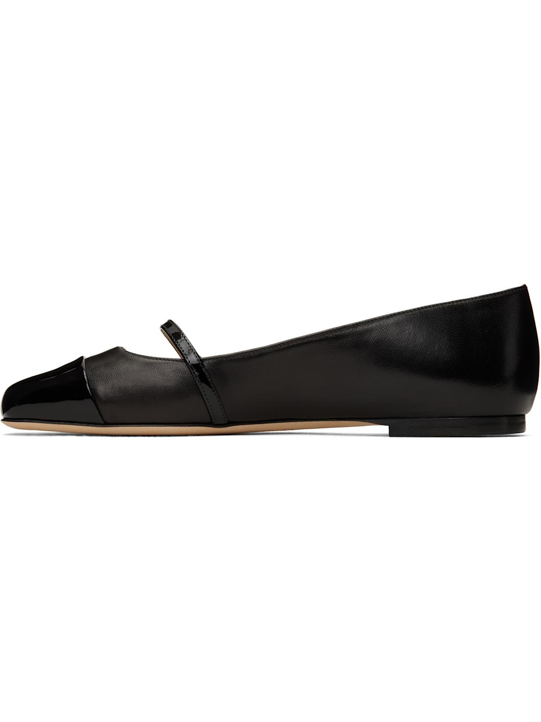 Black Elisa Ballerina Flats - 3