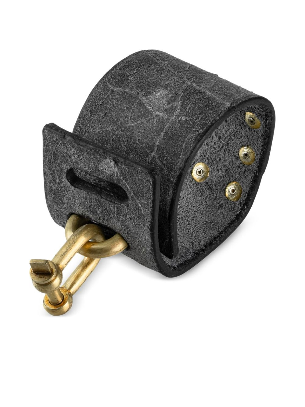 Restraint pyramid-detail leather bracelet - 3