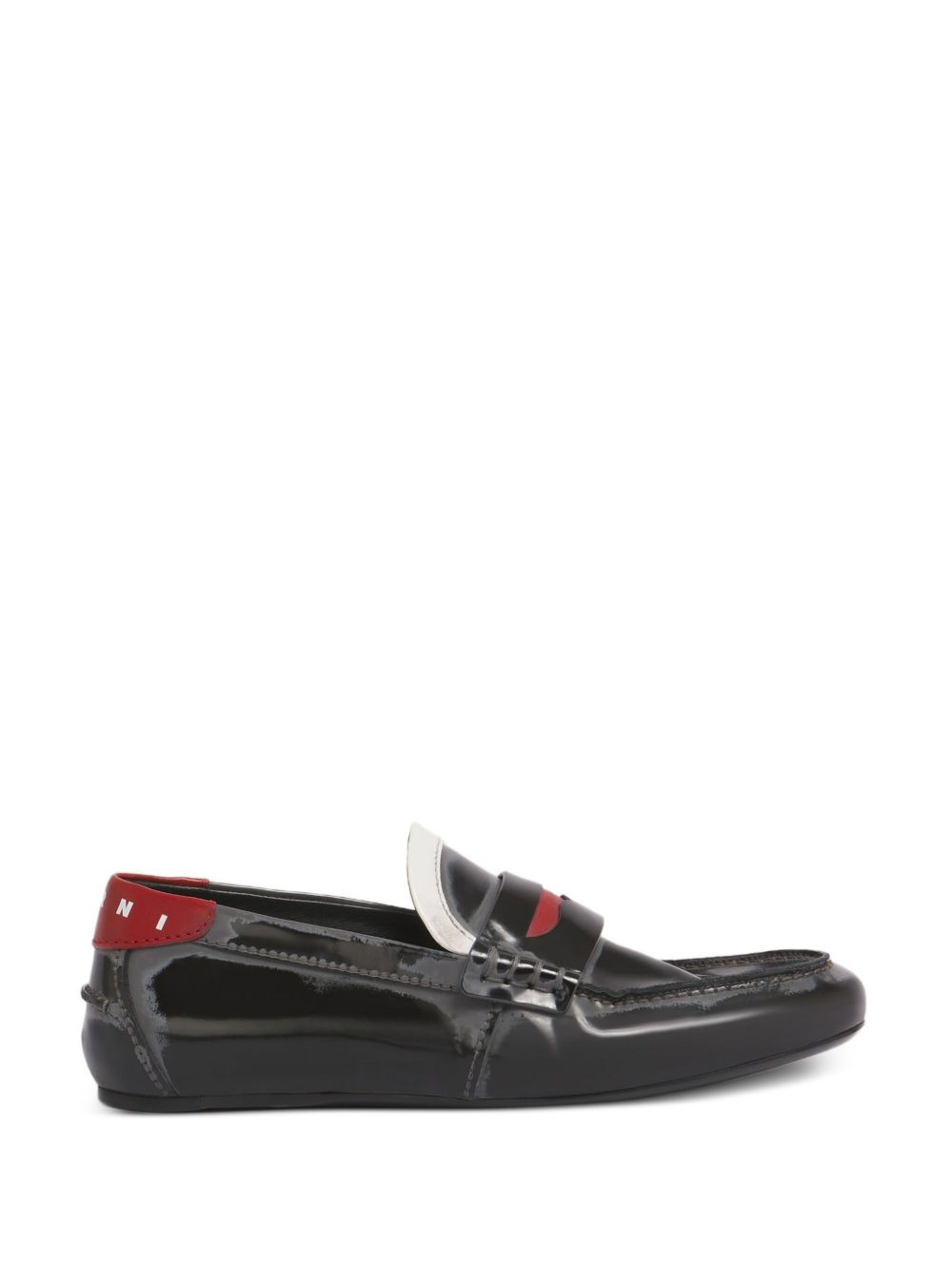 penny-strap leather loafers - 5