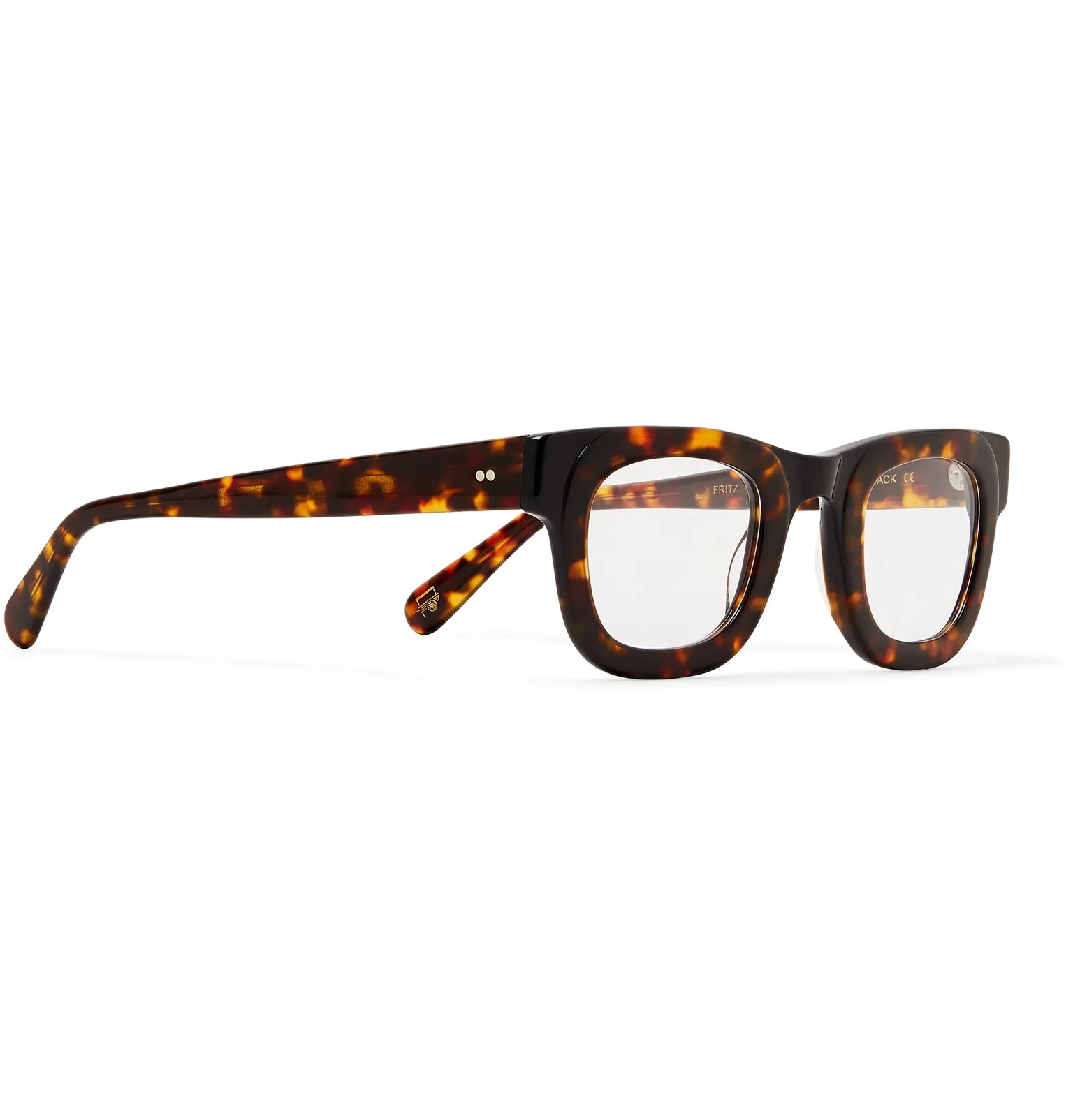 Fritz Round-Frame Tortoiseshell Acetate Optical Glasses - 3