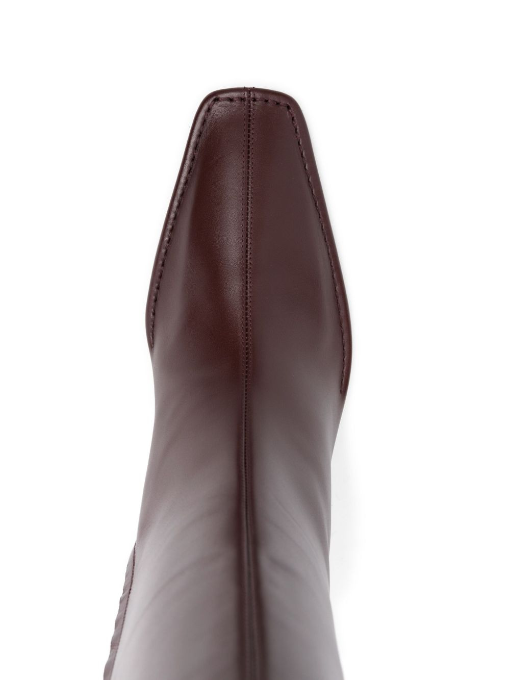 70mm pointed-toe leather boots - 4