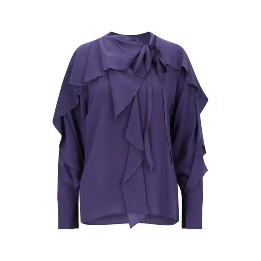 Victoria Beckham Tie Detail Ruffle Blouse - 5
