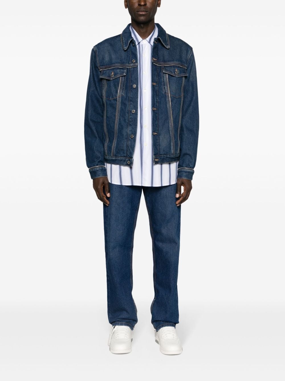 Arr Tab Zip Skate denim jacket - 2