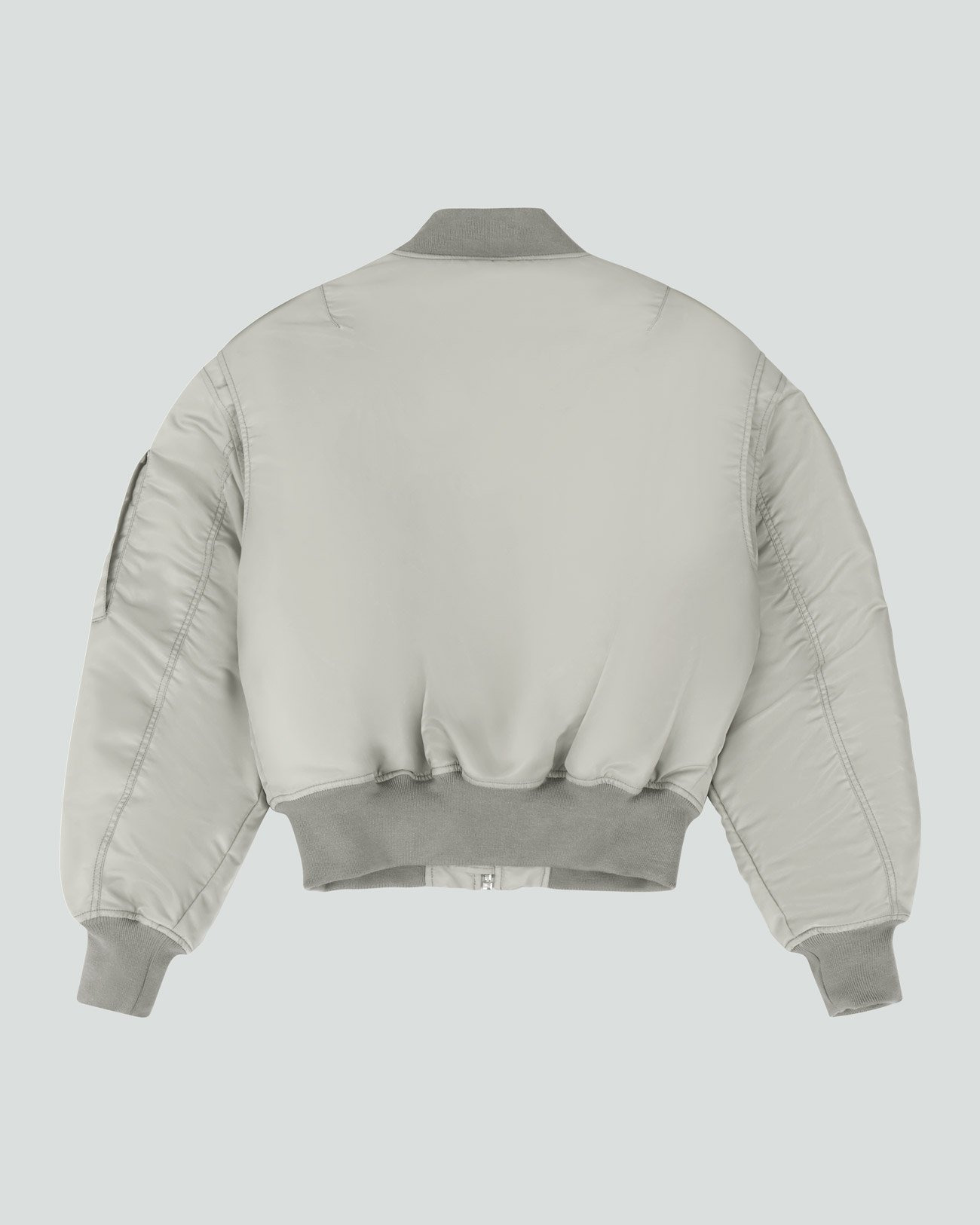 CROPPED BROAD BOMBER GREY - 2