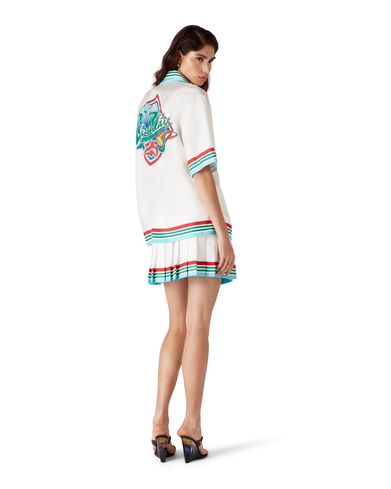 Casa Way World Series Pleated Silk Skirt - 3